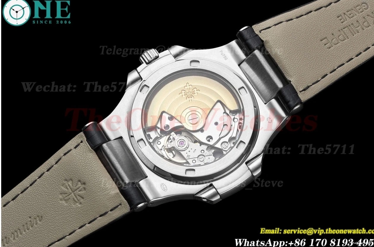 Diamond Textured White MY8215 LE SS GDF Nautilus 40mm Dial 1228